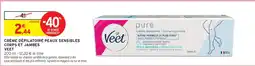 Intermarché Crème dépilatoire peaux sensibles corps et jambes Veet offre