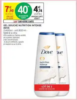 Intermarché GEL DOUCHE NUTRITION INTENSE DOVE offre
