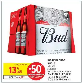 Bière Blonde 'Bud'