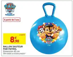 Intermarché BALLON SAUTEUR PAW PATROL offre