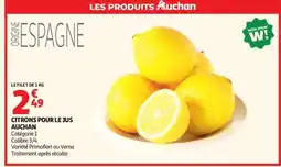 Auchan CITRONS POUR LE JUS AUCHAN offre