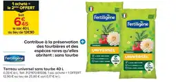 Castorama Fertiligene terreau universel sans tourbe offre