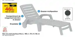 Castorama Bica bain de soleil plastique riva offre