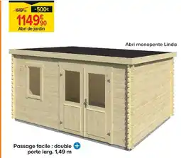 Castorama Abri monopente linda offre