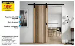 Castorama Porte lamarro larg. 73 cm + système coulissant offre