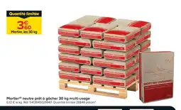 Castorama Mortier universel mortier neutre prêt à gâcher multi-usage offre
