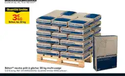 Castorama Béton prêt à gâcher 30 kg multi-usage offre