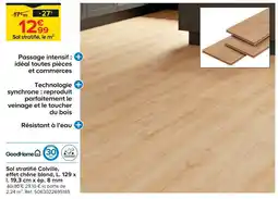 Castorama Goodhome sol stratifié colville, effet chêne blond offre