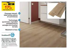 Castorama Goodhome sol stratifié southwell effet chêne offre
