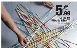 Bazarland Jeu de “mikado géant” offre