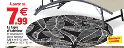 Bazarland Le tapis d’extérieur offre