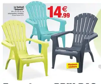 Le fauteuil dolomiti