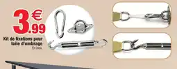Bazarland Kit de fixations pour toile d’ombrage offre