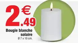 Bazarland Bougie blanche solaire offre