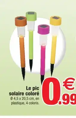 Bazarland Pic solaire coloré offre