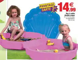 Bazarland Bac à sable double coque offre