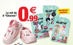 Bazarland Clip'it le set de 6 “charms” offre