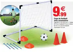 Bazarland Cage de football avec accessoires offre