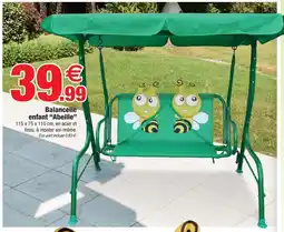 Bazarland Balancelle enfant “abeille” offre