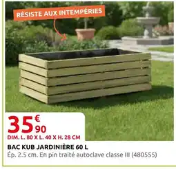 Rural Master Bac kub jardinière 60 l offre