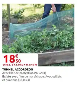 Rural Master Tunnel accordéon offre