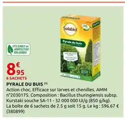 Rural Master Solabiol pyrale du buis offre