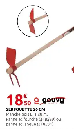 Rural Master Gouvy serfouette 26 cm offre