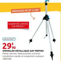 Rural Master Sprinkler métallique sur trépied offre