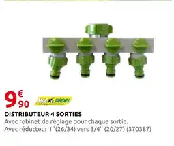 Rural Master Maxi garden distributeur 4 sorties offre