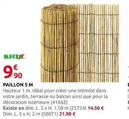 Rural Master Paillon 5 m offre