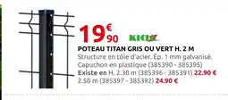 Rural Master Poteau titan gris ou vert offre