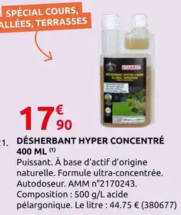 Rural Master Désherbant hyper concentré 400 ml(1) offre
