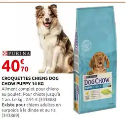 Rural Master Purina croquettes chiens dog chow puppy 14 kg offre