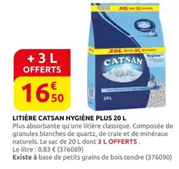 Rural Master Catsan litière hygiène plus 20 l offre