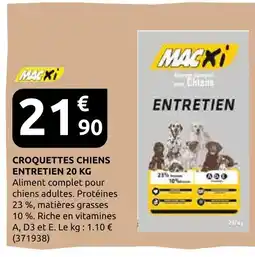 Rural Master Macxi croquettes chiens entretien offre