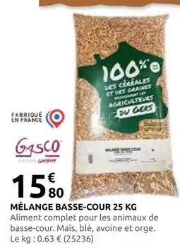 Rural Master Gasco mélange basse-cour 25 kg offre