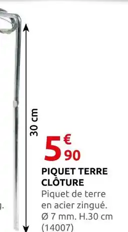 Rural Master Piquet terre clôture offre