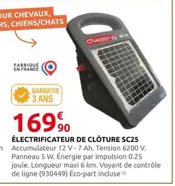 Rural Master Électrificateur de clôture sc25 offre