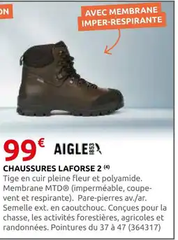 Rural Master Aigle chaussures laforse 2 offre