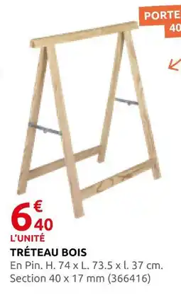 Rural Master Tréteau bois offre