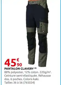 Rural Master Clavery pantalon clavery offre
