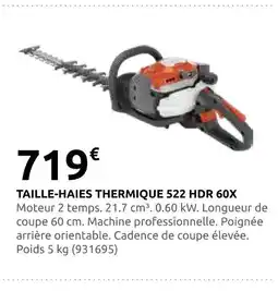 Rural Master Taille-haies thermique 522 hdr 60x offre