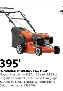 Rural Master Husqvarna tondeuse thermique lc 140sp offre