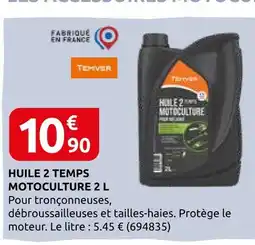 Rural Master Temver huile 2 temps motoculture offre