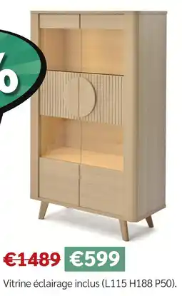 Meubles Crack Vitrine éclairage inclus offre