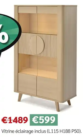 Meubles Crack Vitrine éclairage inclus offre