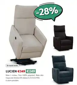 Meubles Crack Lucien relax chair beige offre