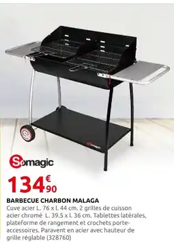 Rural Master Somagic barbecue charbon malaga offre
