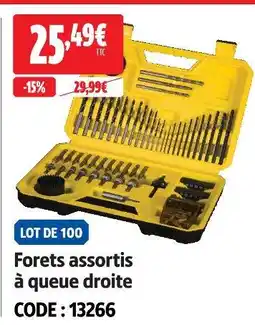 Screwfix Forets assortis à queue droite offre