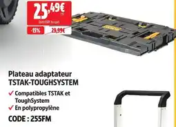 Screwfix Plateau adaptateur tstak-toughsystem offre
